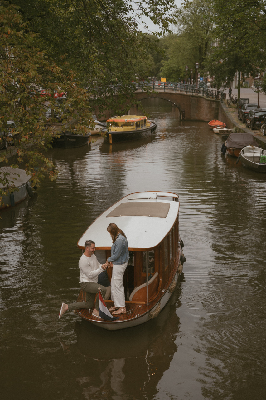 Boat Engagement Proposal Amsterdam